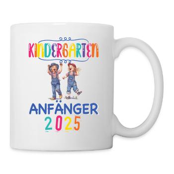 Kindergarten Anfänger 2025 Kita Kiga Hort Kinder - Tasse - Weiß - Rechts