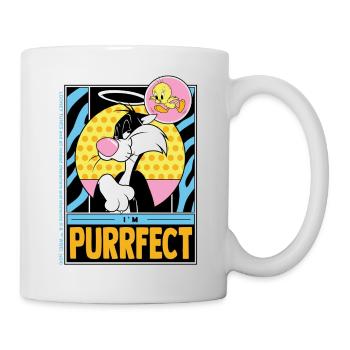 Looney Tunes Sylvester I'm Purrfect Lustig - Tasse - Weiß - Rechts