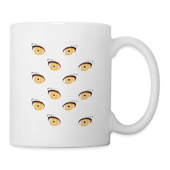 Is this t-shirt looking at us? - Mug - white - Right