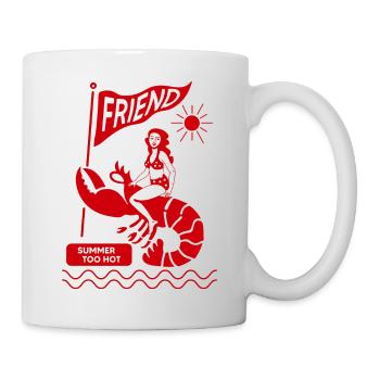 Hummer und heißer sommer - Tasse - Weiß - Rechts