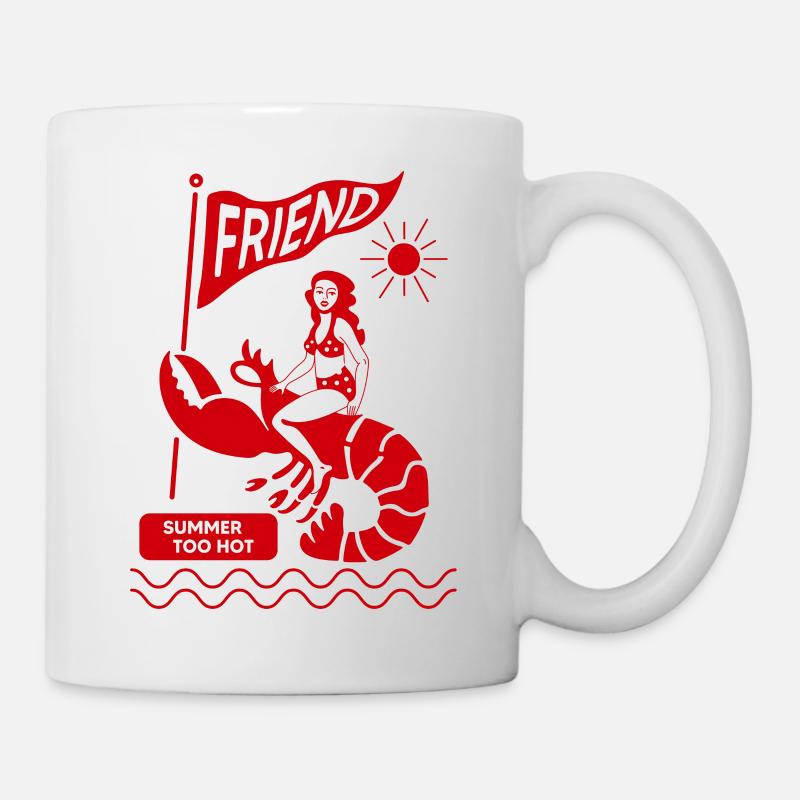Lobster and hot summer - Mug - white