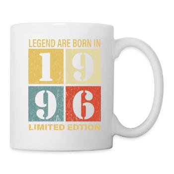 Original Kalender 1996 Vintage Geburtstag Rec - Tasse - Weiß - Rechts