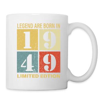 Original Kalender 1949 Vintage Geburtstag Rec - Tasse - Weiß - Rechts