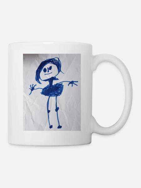 kinderbild mensch - Tasse - Weiß