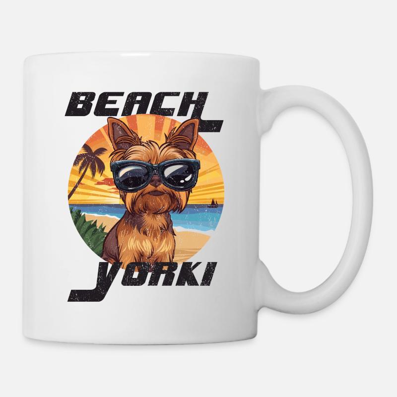 BEACH YORKSHIRE SUNGLAS - Tasse - Weiß