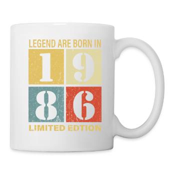 Original Calendrier 1986 Vintage anniversaire rétr - Mug blanc - blanc - Droite