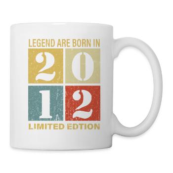 Original Kalender 2012 Vintage Geburtstag Rec - Tasse - Weiß - Rechts