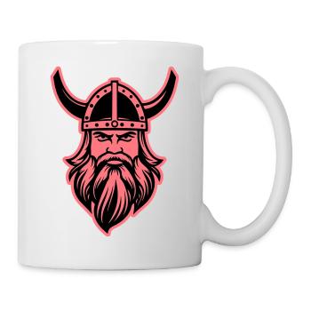 Viking Head Warrior Valhalla Odin - Mug - white - Right