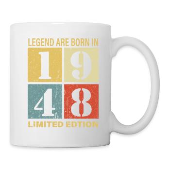 Original Calendrier 1948 Vintage anniversaire rétr - Mug blanc - blanc - Droite