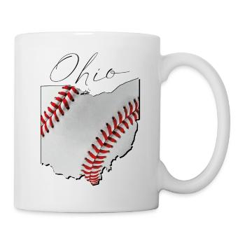 Ohio (United States) | real baseball | Map Script - Mug - white - Right