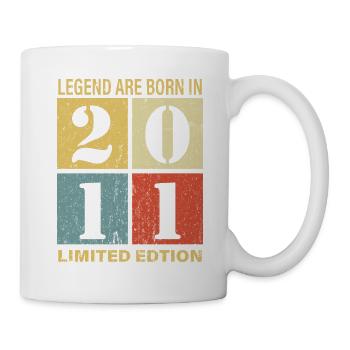 Original Kalender 2011 Vintage Geburtstag Rec - Tasse - Weiß - Rechts
