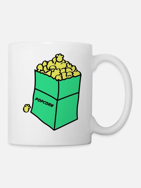 popcorn 02 - Tasse - Weiß