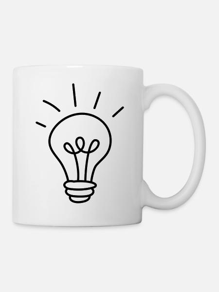 Gluehbirne - Tasse - Weiß