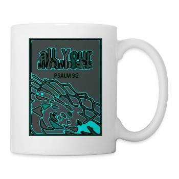 all Your wonders - Araukarie anthrazit - Tasse - Weiß - Rechts