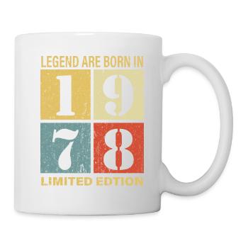 Original Calendrier 1978 Vintage anniversaire rétr - Mug blanc - blanc - Droite
