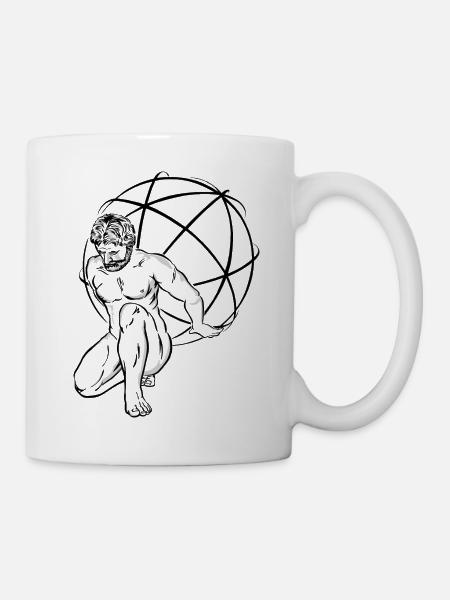 Weltenträger - Tasse - Weiß