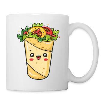 Süßes Burrito Comic - Tasse - Weiß - Rechts