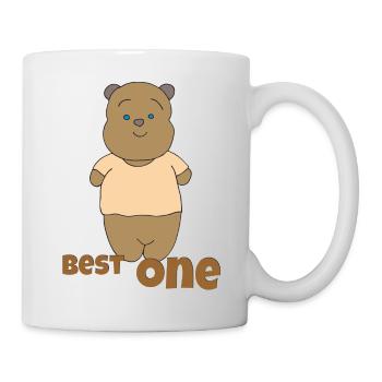 bär best one - Tasse - Weiß - Rechts