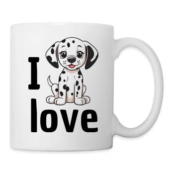I love Dalmatians - Mug - white - Right