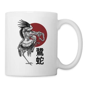 Le héron et le serpent - Mug blanc - blanc - Droite