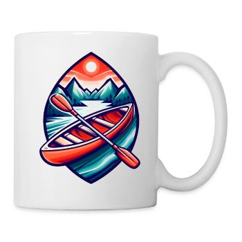 Kanu Boot - Tasse - Weiß - Rechts