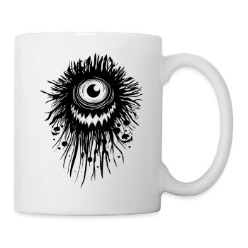Le Monstre Souriant - Mug blanc - blanc - Droite