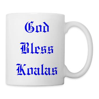 GodBlessKoalas - Tasse - Weiß - Rechts