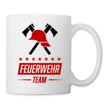 Équipe des pompiers - Mug blanc - blanc - Droite