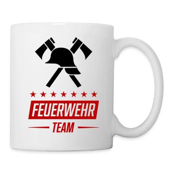 Équipe des pompiers - Mug blanc - blanc - Droite