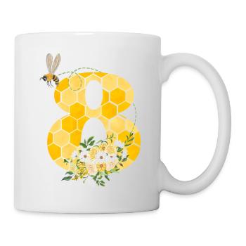 8th Anniversary Bee - Mug - white - Right