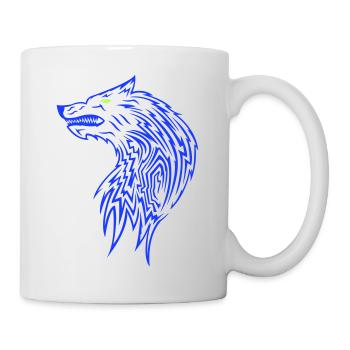 Wolf Pattern - Mug - white - Right