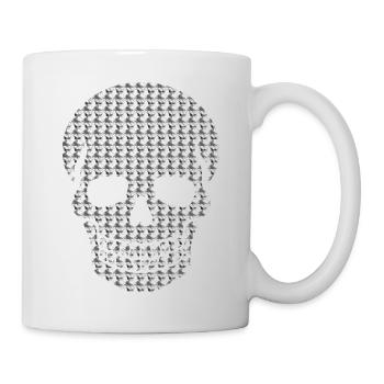 tete de mort - Mug blanc - blanc - Droite