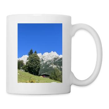 Österreich, Berge, Natur - Tasse - Weiß - Rechts