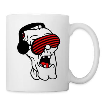 DJ Zombie Monster Horror Halloween Party Music - Mug - white - Right
