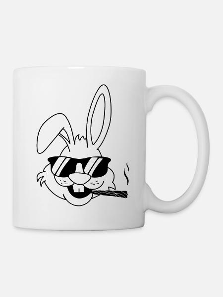 hase joint - Tasse - Weiß