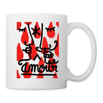 TROPFEN DER LIEBE - Tasse - Weiß - Rechts