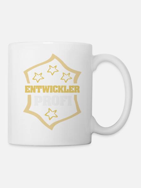 Beruf Entwickler - Tasse - Weiß