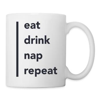 Manger Boire Sieste - Mug blanc - blanc - Droite