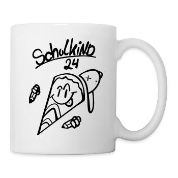Endlich Schulkind! Geschenk Einschulung 2024 - Tasse - Weiß - Rechts