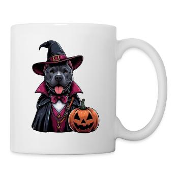 Costumed Pitbull Halloween - Mug - white - Right