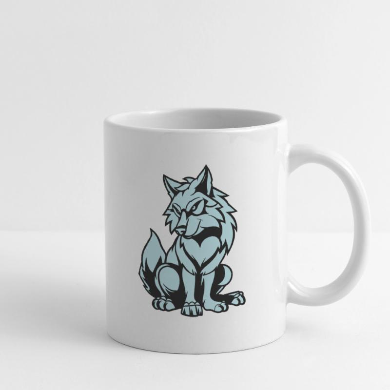 wolf comic tier Tasse