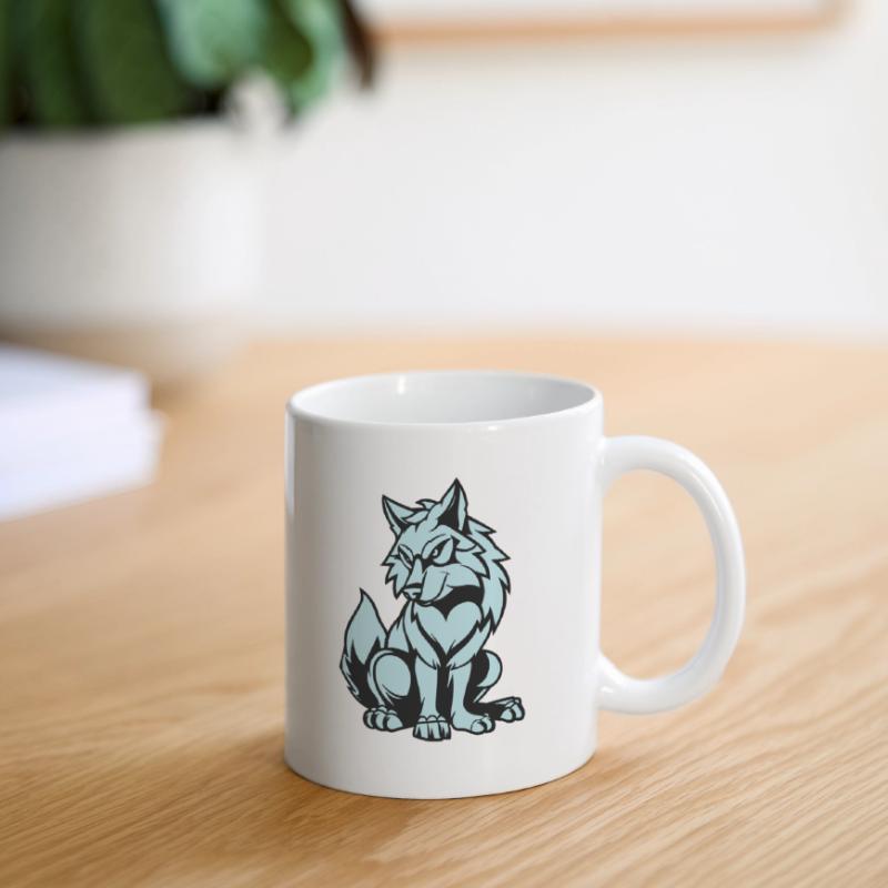 wolf comic tier Tasse