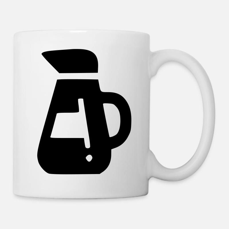 Kaffeekanne - Tasse - Weiß