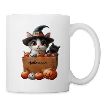 Halloween kittens in a box - Mug - white - Right