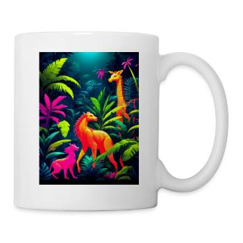 Fluorescent Jungle Dance Party - Mug - white - Right