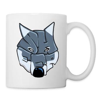 Wolf Graffiti - Tasse - Weiß - Rechts