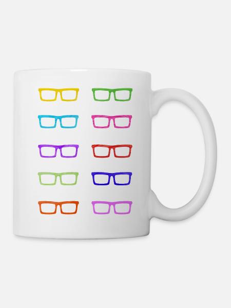 Colourful Glasses - Mug - white