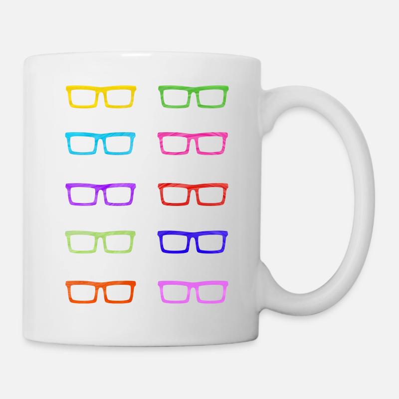 Colourful Glasses - Mug - white