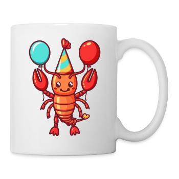 Homard Crabe Anniversaire Bébé - Mug blanc - blanc - Droite