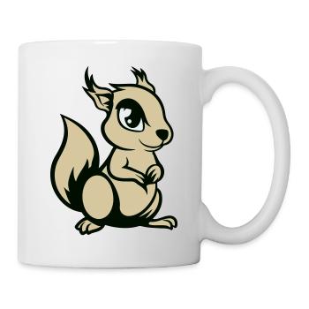 Écureuil Bande Dessinée Animal - Mug blanc - blanc - Droite